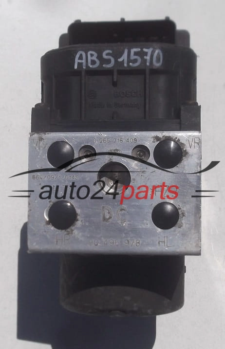 ABS PUMP OPEL CORSA B TIGRA A BOSCH 0 265 216 409, 0265216409, 90 496 978 DG, 90496978DG, 90496978, 0 273 004 136, 0273004136