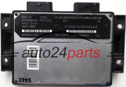 CENTRALINA MOTORE PEUGEOT PARTNER 1.9 LUCAS R04080022G PSA 9641390180 SOFT 9646260680, DCN2 DWLC12    
