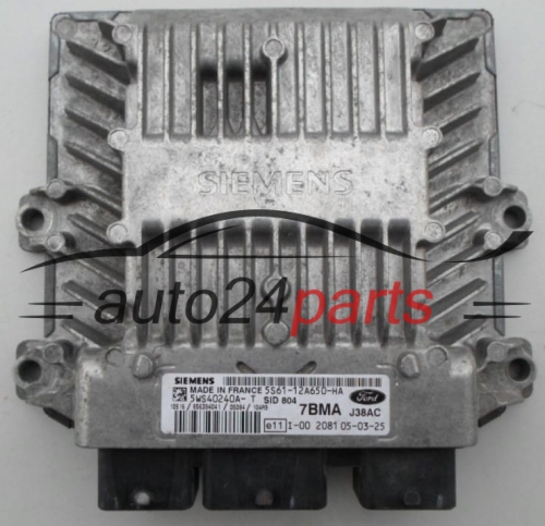 Centralina do motore FORD FUSION 1.4 TDCI SIEMENS 5WS40240AT, 5S6112A650HA, 7BMA, SID804