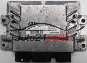 MOTORSTEUERGERÄT ECU STEUERGERÄT RENAULT CLIO MODUS 1.2 CONTINENTAL S120200116 A, S120200116A, 8200937869, 8200700695 