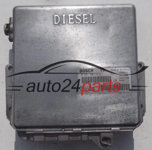 KOMPUTER STEROWNIK SILNIKA CITROEN PEUGEOT 2.5 DIESEL BOSCH 0 281 001 212, 0281001212, 96 237 486 80, 9623748680