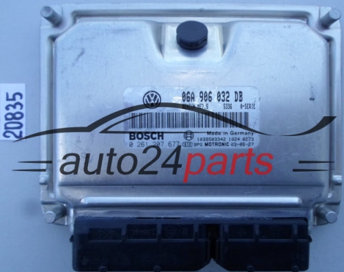 CENTRALITA DE MOTOR VW VOLKSWAGEN T5 BOSCH 0 261 207 677, 0261207677, 06A 906 032 DB, 06A906032DB, ME7.5