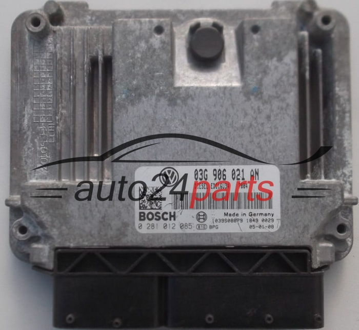ECU CENTRALITA DE MOTOR  VW VOLKSWAGEN SKODA 1.9 TDI BOSCH 0 281 012 085,  03G 906 021 AN