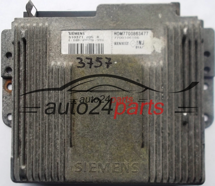 RENAULT LAGUNA 2.0 SIEMENS S103717205R, S103717205 R, HOM7700863477, 7700106186