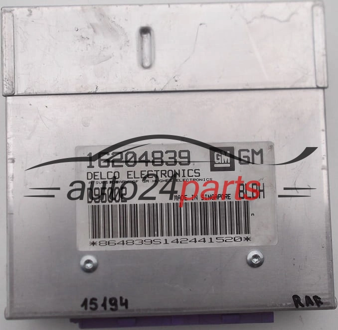 CENTRALINA MOTORE OPEL VECTRA 1.8 DELCO 16204839 GM, 16204839GM, D95002, BLBH