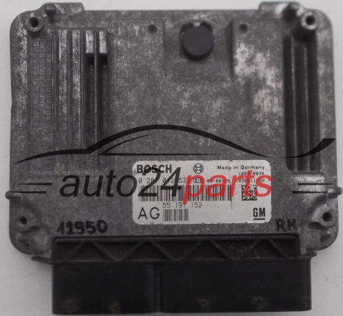 KOMPUTER STEROWNIK SILNIKA OPEL VECTRA SIGNUM 1.9 CDTI Z19DT Z19DTL Z19DTH 55197152 AG, 55 197 152 AG, BOSCH 0281012533 , 0 281 012 533, 55189926, 55 189 926, 6235370, 62 35 370 - 