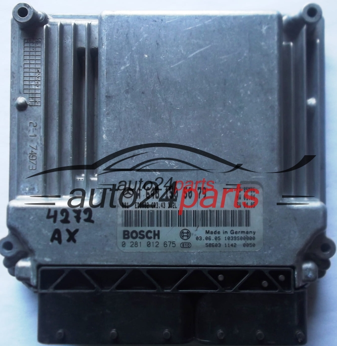 MERCEDES W221 S320 3.2 CDI A6481505079, 6481505079, A 648 150 50 79 BOSCH 0281012675, 0 281 012 675