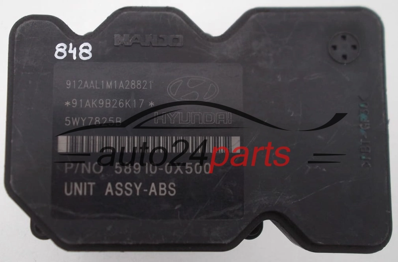 BOMBA HIDRAULICA Y CENTRALITA ABS HYUNDAI i10 KIA 589100X500, MANDO BH60109100, 5WY7825A