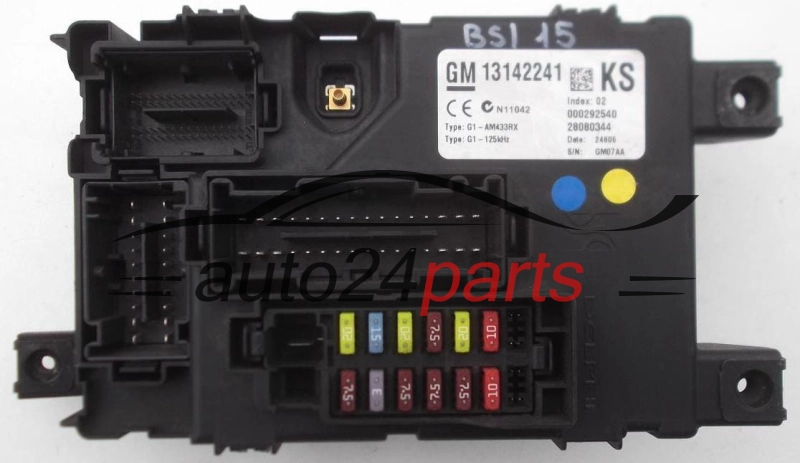 SKRZYNKA ELEKTRYCZNA PRZEKAŻNIKÓW I BEZPIECZNIKÓW MODUŁ NADWOZIA CENTRALKA KOMFORTU BSI OPEL CORSA D