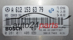 CENTRALINA MOTORE MERCEDES ML 270 CDI BOSCH  0281011408,  A6121536379