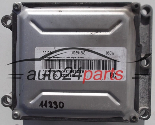 MOTORSTEUERGERÄT ECU STEUERGERAT OPEL ASTRA VECTRA ZAFIRA 2.2 Z22SE 09391283 DSCW, 12202143, 12 202 143 