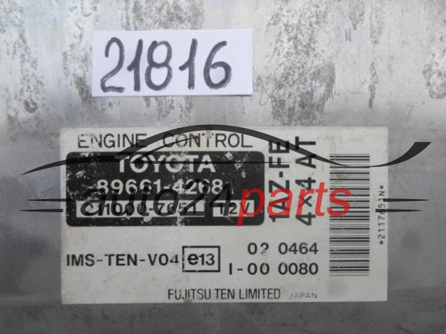 CENTRALITA DE MOTOR TOYOTA RAV 4 89661-42681, 8966142681, 211000-7651, 2110007651, 1AZ-FE