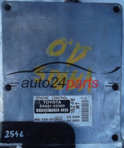 ECU CENTRALITA DE MOTOR TOYOTA YARIS 1.0 1SZ-FE FUJITSU 211000-7210 2110007210, 89661-52060 8966152060