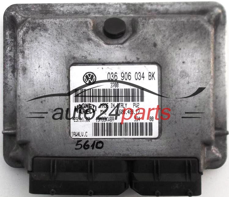 ECU ENGINE CONTROLLER SKODA FABIA 1.4 AUB 036906034BK, 036 906 034 BK, 61600.489.19, 6160048919, IAW4LV.C, IAW4LVC