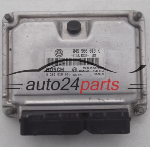ECU ENGINE CONTROLLER VW VOLKSWAGEN LUPO 1.2 TDI, BOSCH 0 281 010 015, 0281010015, 045 906 019 K, 045906019K 