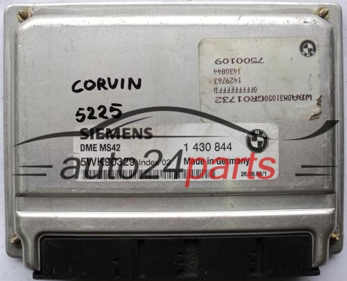 ECU ENGINE CONTROLLER BMW E39 E46 SIEMENS 5WK90329 INDEX 2 DME MS42 1 430 844, 1430844  