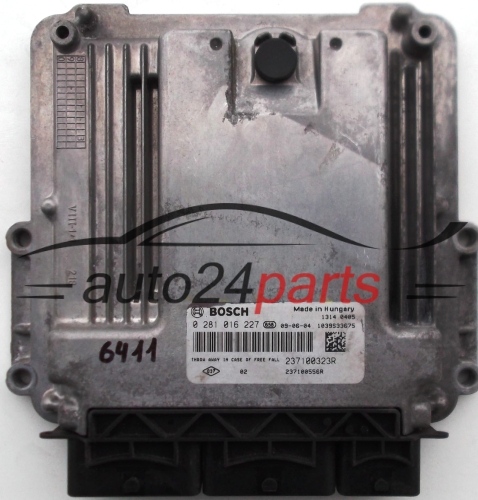 ECU CENTRALITA DE MOTOR  RENAULT SCENIC 2.0 TDCI BOSCH 0 281 016 227, 237100323R