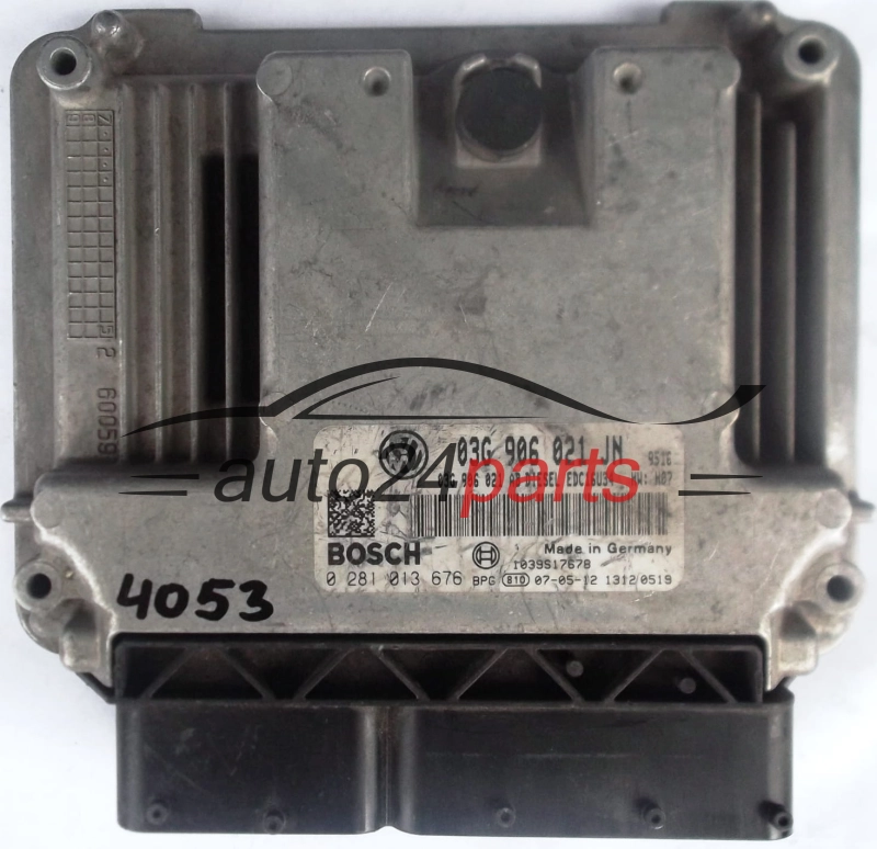 ΜΟΝΑΔΑ ΕΛΕΓΧΟΥ ΚΙΝΗΤΗΡΑ SEAT ALTEA LEON 1.9 TDI 03G906021JN, 03G906021AB, BOSCH 0281013676