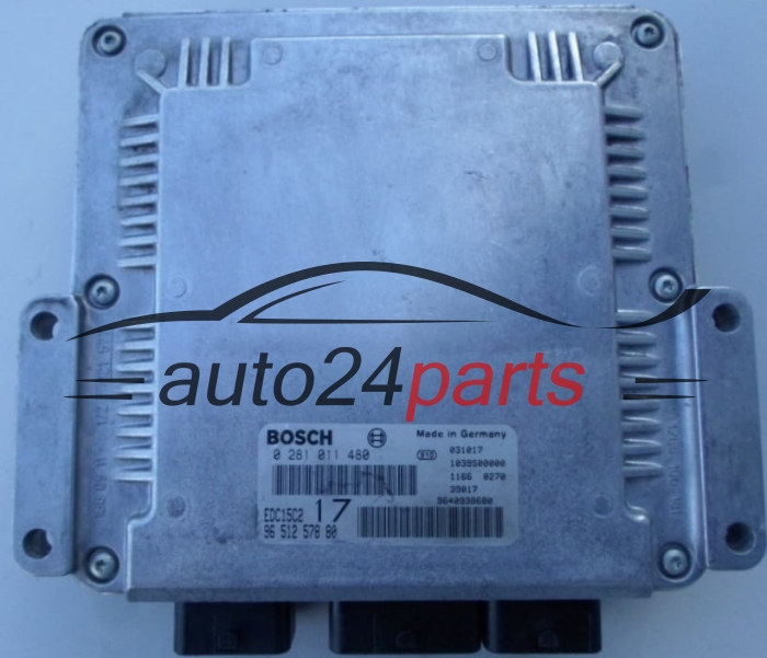 Μονάδα Ελέγχου Κινητήρα CITROEN PEUGEOT 2.0 HDI BOSCH 0 281 011 480,  96 512 578 80