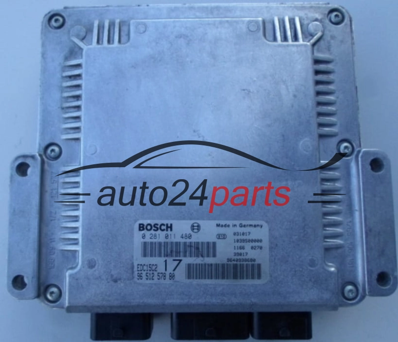 Μονάδα Ελέγχου Κινητήρα CITROEN PEUGEOT 2.0 HDI BOSCH 0 281 011 480,  96 512 578 80