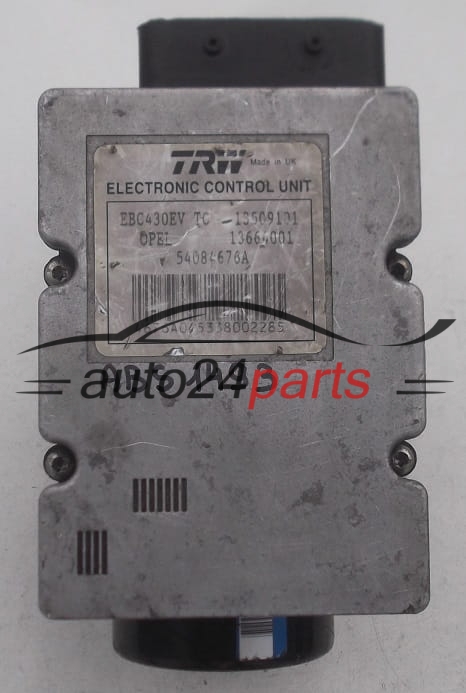 ABS MODULO BOMBA UNIDAD DE CONTROL OPEL CHEVROLET VECTRA C SIGNUM 09191496 TC, TRW 13664001, 13509101J