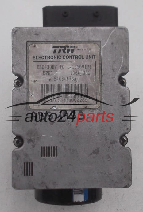 ABS MODULO BOMBA UNIDAD DE CONTROL OPEL CHEVROLET VECTRA C SIGNUM 09191496 TC, TRW 13664001, 13509101J