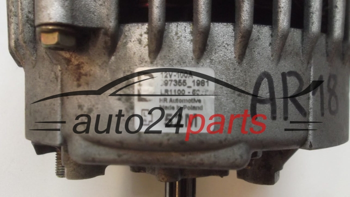 Alternateur  1.7 CDTI OPEL ASTRA CORSA HITACHI LR1100-508, LR1100508, 93189498, 100A
