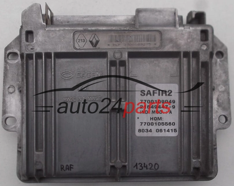 Centralina do motore RENAULT TWINGO 1.2 Sagem 21649447-9, 7700109049, HOM 7700105560