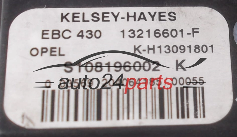 ABS POMPA I STEROWNIK OPEL VECTRA B KELSEY-HAYES K-H13091801, EBC 430 13216601 - F, 13216601F, 13091801