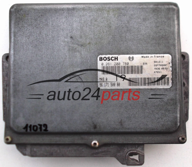 KOMPUTER STEROWNIK SILNIKA CITROEN PEUGEOT 1.0 BOSCH 0 261 200 780, 96 171 500 80