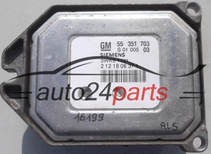 CENTRALINA DO MOTORE OPEL ZAFIRA, ASTRA II G 1.8 16V, 5WK9 1721, 5WK91721, 3 01 20 11 37 3, 3012011373, S 01005 03, S0100503, 55 351 703, 55351703