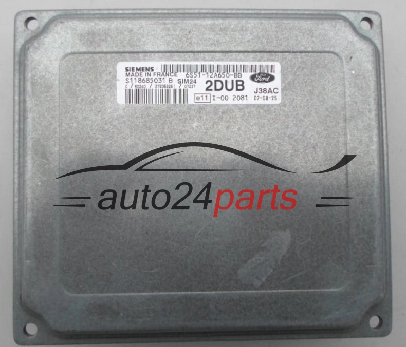 ECU ENGINE CONTROLLER  FORD KA 1.3 SIEMENS S118685031 B, 6S51-12A650-BB