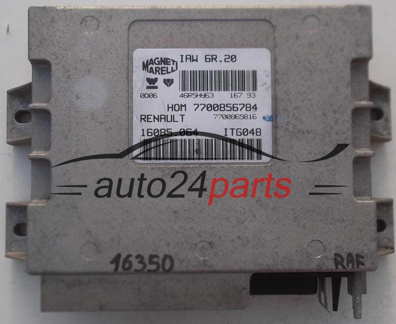 Μονάδα Ελέγχου Κινητήρα RENAULT TWINGO 1.2 MAGNETI MARELLI IAW 6R.20, IAW6R20, 7700856784, 7700865816, 16085.064, 16085064