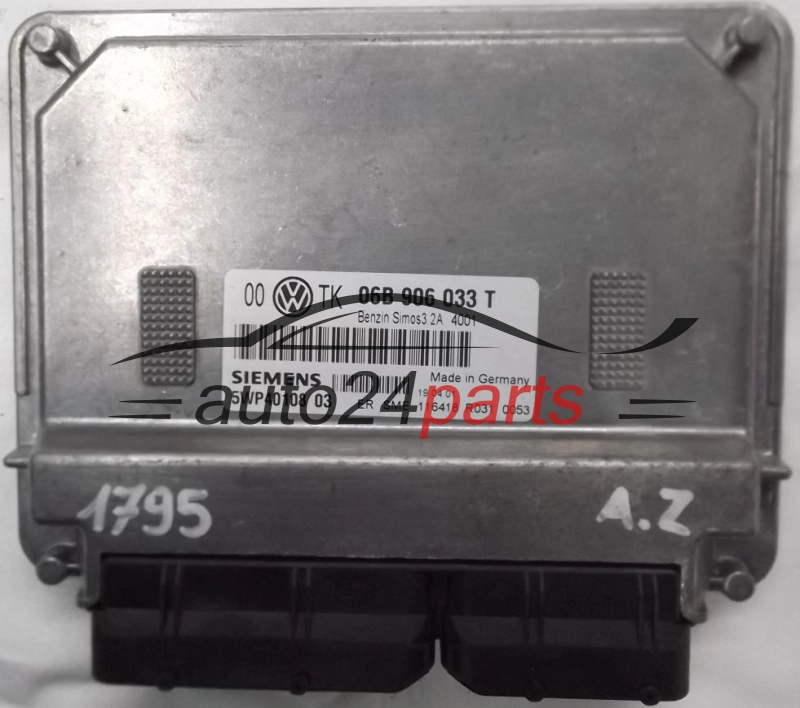 VW VOLKSWAGEN PASSAT 2.0 06B906033T, SIEMENS 5WP40108 