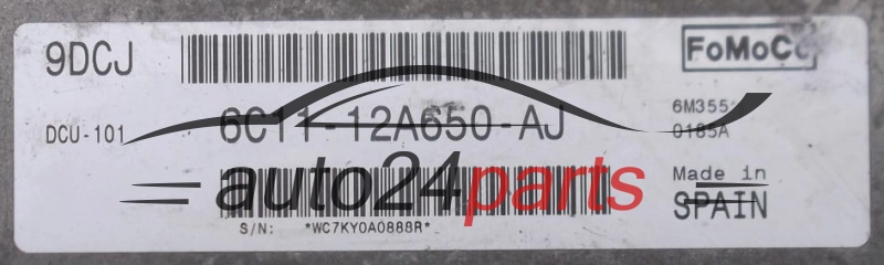 ECU ENGINE CONTROLLER FORD TRANSIT  FoMoCo 6C11-12A650-AJ, 6C1112A650AJ, 9DCJ