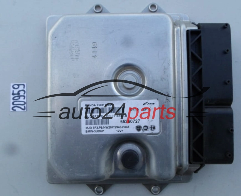 KOMPUTER STEROWNIK SILNIKA FIAT PANDA MJD 8F3.P8, MJD8F3P8, 55260727