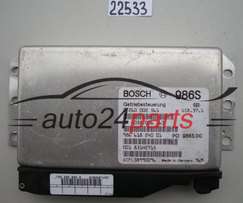 Computador caixa de velocidades automática PORSCHE BOXSTER BOSCH 0 260 002 561, 0260002561, ZF6058006163, 98661824001
