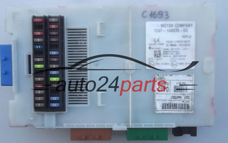 SKRZYNKA BEZPIECZNIKÓW MODUL FORD MONDEO Delphi 28110779-L4111, 28110779L4111, 7G9T-14A073-DC, 7G9T14A073DC, H5PLA 