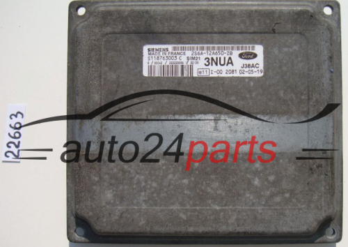 KOMPUTER STEROWNIK SILNIKA FORD FIESTA 1.3 SIEMENS S118763003 C, S118763003C, 2S6A-12A650-ZB, 2S6A12A650ZB, 3NUA, SIM21