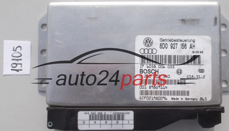 STEROWNIK SKRZYNI AUTOMATYCZNEJ AUDI A4 2.5 TDI BOSCH 0 260 002 540, 0260002540, 8D0 927 156 AH, 8D0927156AH 
