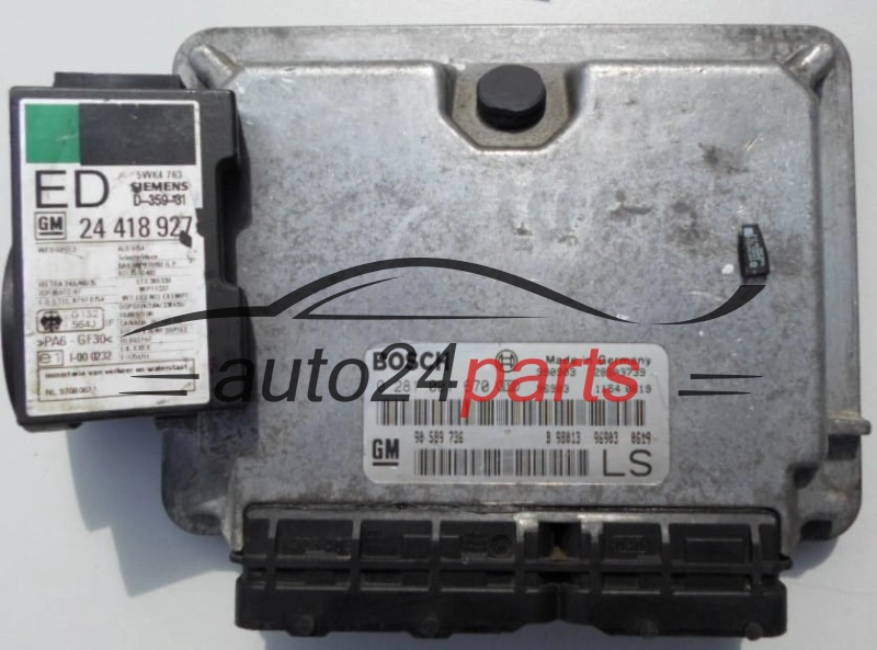 ECU ENGINE CONTROLLER  OPEL 1.7 DTL BOSCH 0281001670, GM  90589736LS
