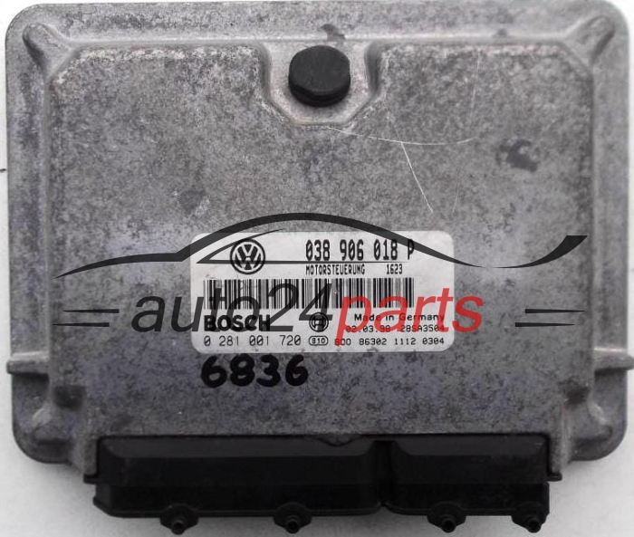 KOMPUTER STEROWNIK SILNIKA VW VOLKSWAGEN PASSAT 1.9 TDI AFN 038906018P, 038 906 018 P, BOSCH 0 281 001 720, 0281001720, DIESEL 1623, 28SA3504