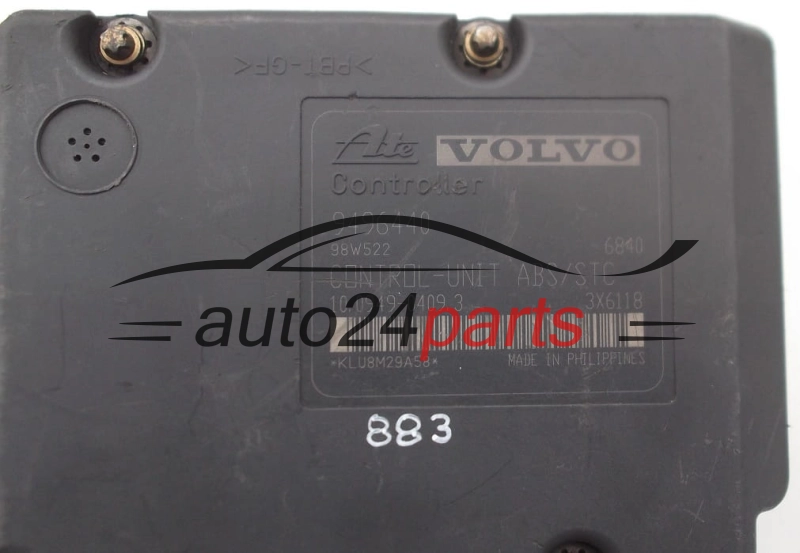 POMPE HYDRAULIQUE ET CALCULATEUR d'ABS  VOLVO 9496440, ATE 10.0949-0409.3