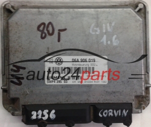 ECU CENTRALITA DE MOTOR VW VOLKSWAGEN GOLF 1.6 06A906019, 06A 906 019, SIEMENS 5WP4 395 03, 5WP4395 03, MOTORSTEUERUNG 0002 