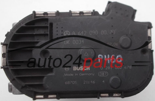 CORPO DE BORBOLETA MERCEDES W211 BOSCH 0 281 002 678, 0281002678, A 642 090 00 70, A6420900070