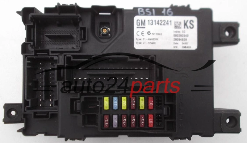 SKRZYNKA ELEKTRYCZNA PRZEKAŻNIKÓW I BEZPIECZNIKÓW MODUŁ NADWOZIA CENTRALKA KOMFORTU BSI OPEL CORSA D