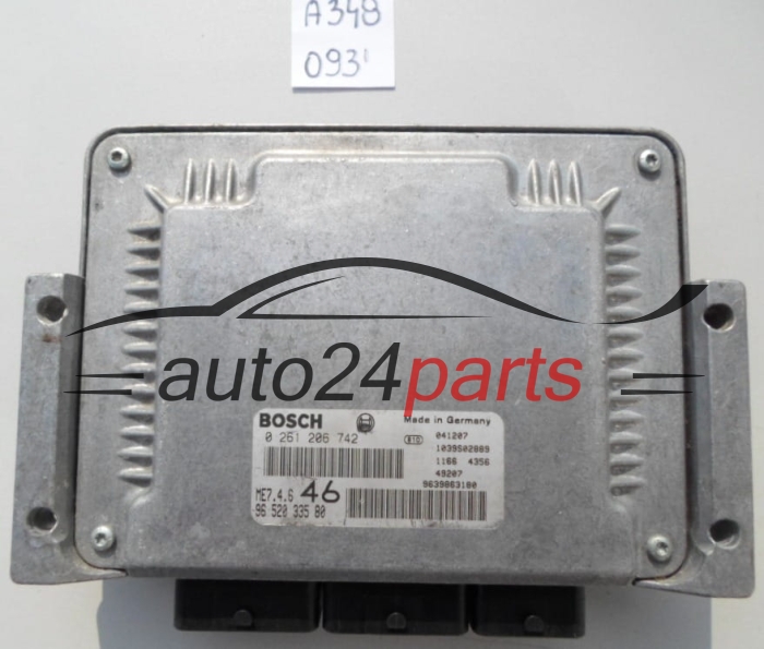 KOMPUTER STEROWNIK SILNIKA PEUGEOT 607 BOSCH 0 261 206 742,  96 520 335 80