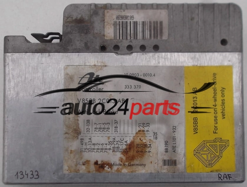 FORD SIERRA ATE 10.0903-0010.4, 10090300104, V85BB 2C013 AB, V85BB2C013AB