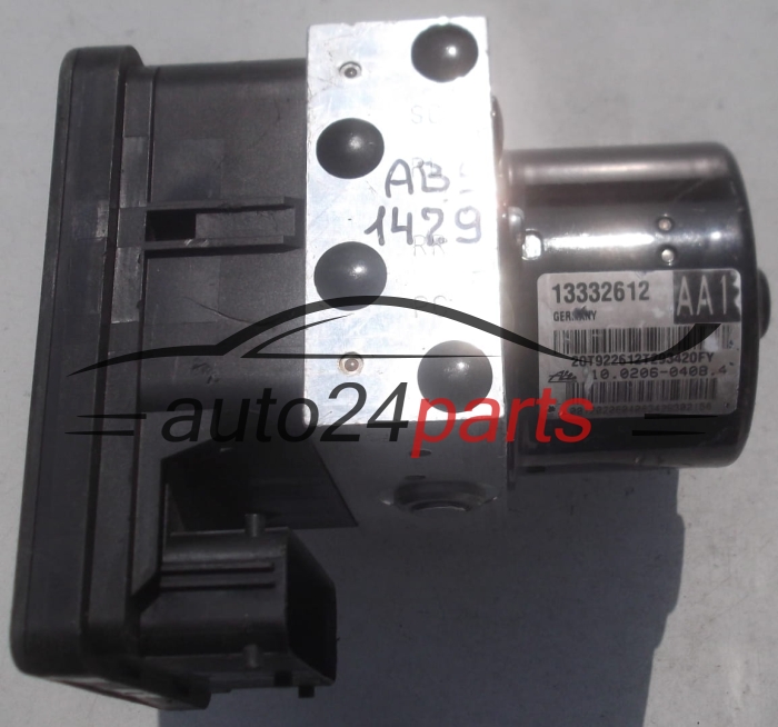 Aντλία ABS OPEL ASTRA J GM 13332612 AA1, ATE 10.0206-0408.4, 10020604084, 10.0960-4509.3, 10096045093, 28.5600-4003.3, 28560040033