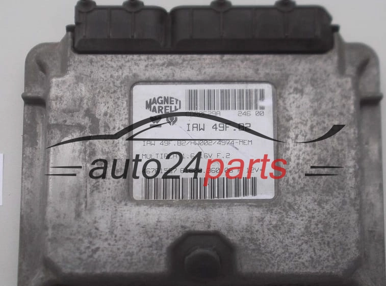 ECU CENTRALITA DE MOTOR FIAT MULTIPLA 1.6 16V 46761567, IAWF9FB2, IAW 49F.B2, IAW 49F.B2/HW002/4974-MEM, 6160036006